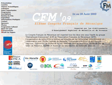 Tablet Screenshot of cfm2009.cnrs-mrs.fr